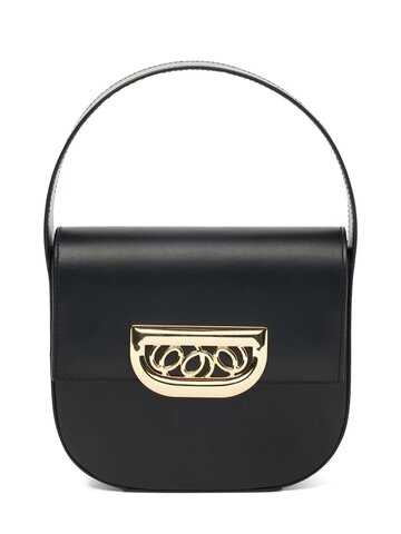 DESTREE Small Martin Leather Top Handle Bag in black