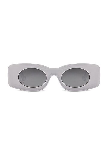 loewe paula's ibiza rectangle sunglasses in white