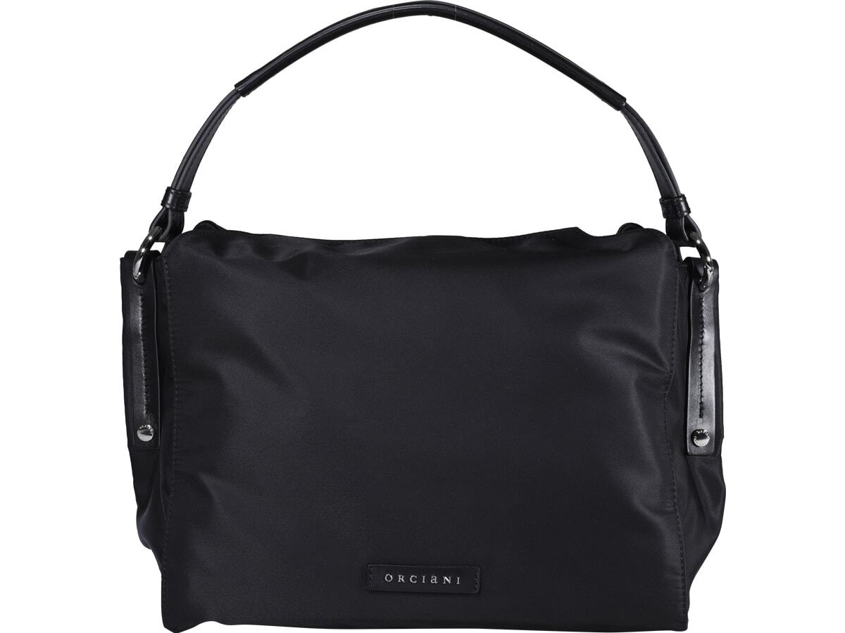 Orciani Medium Twenty Soft Shoulder Bag in black