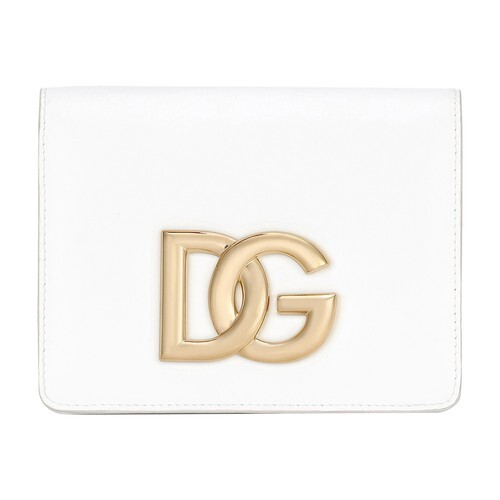 Dolce & Gabbana Calfskin crossbody 3.5 bag in white