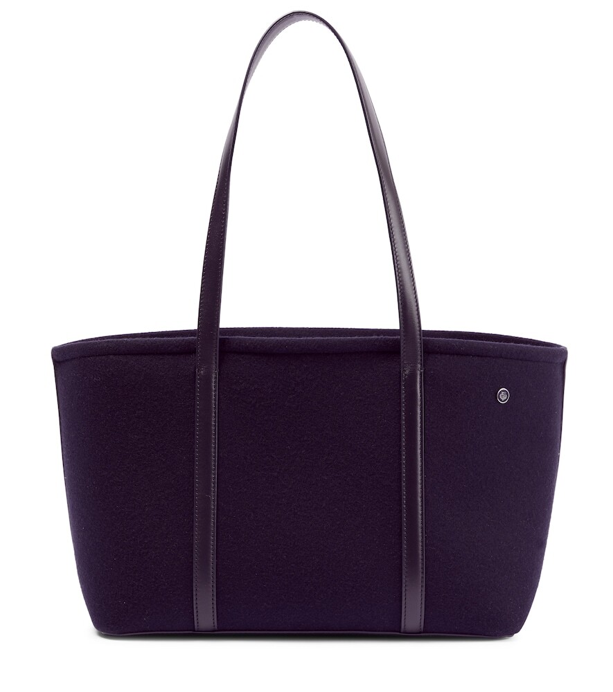 Loro Piana Carry Everything cashmere tote in purple