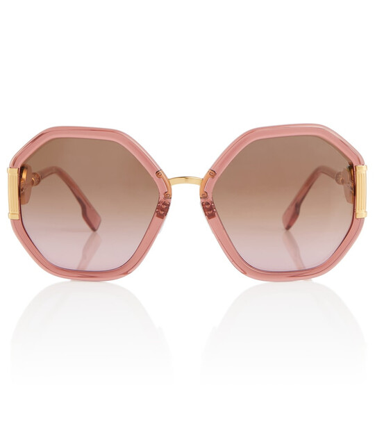 Versace Oversized octagonal sunglasses in pink