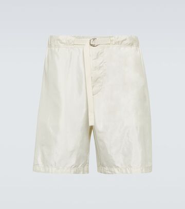 jil sander technical shorts in white