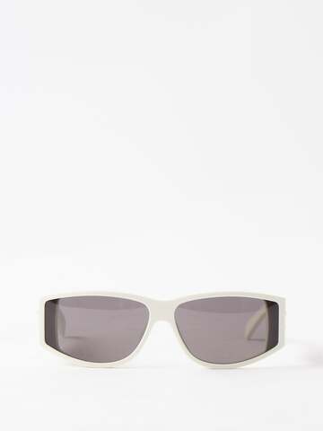 celine eyewear - triomphe story acetate sunglasses - womens - ivory multi