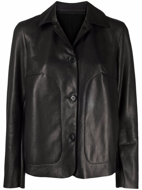 Santoro Desy leather jacket - Black