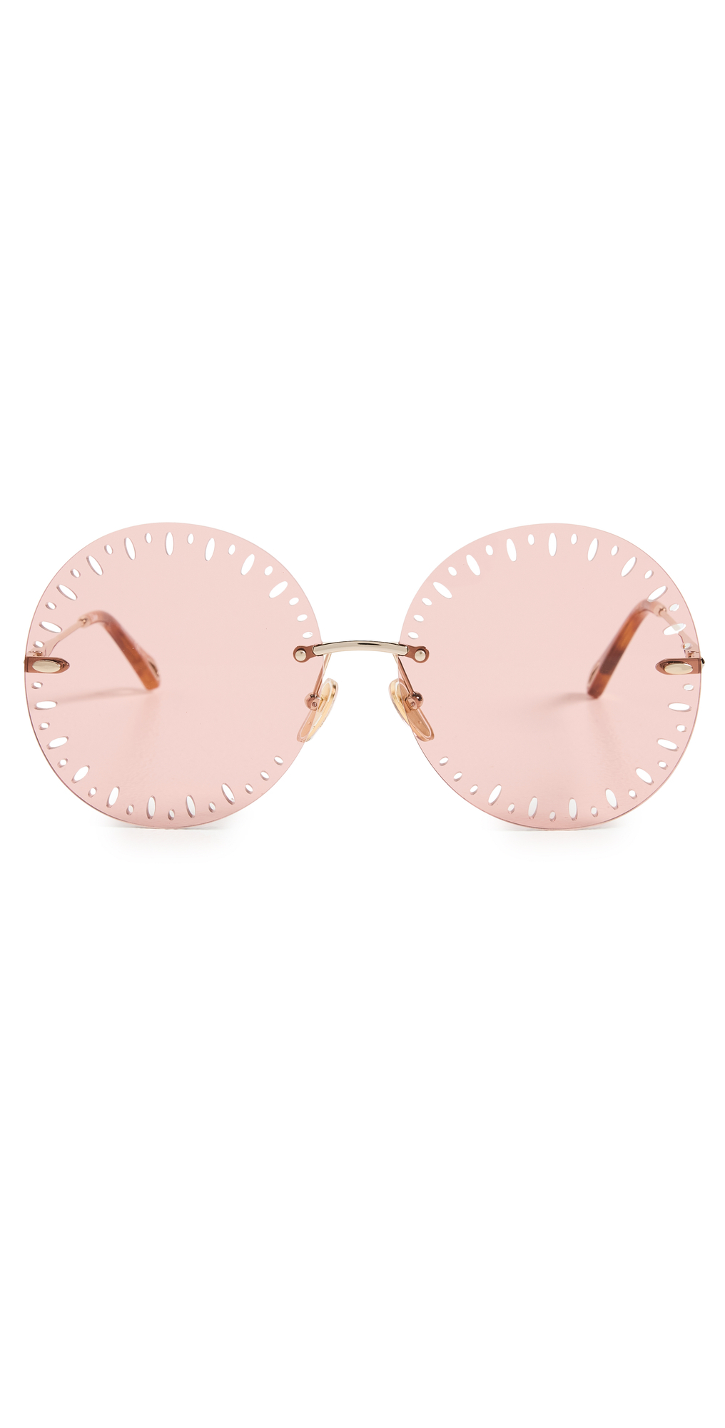 Chloe Yse Sunglasses in gold / pink