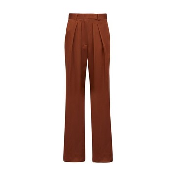Rochas Pleated Trousers in brown
