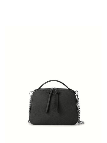 Orciani Sherie Leather Shoulder Bag in nero
