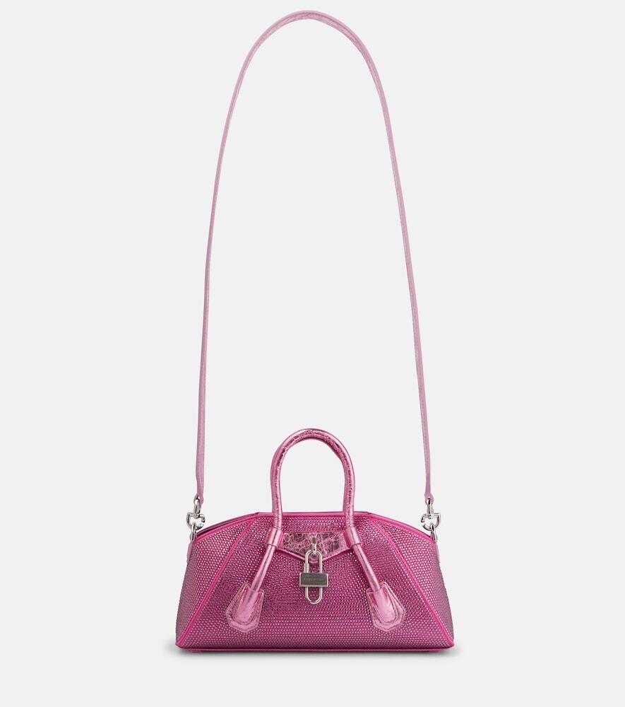 Givenchy Antigona Mini Stretch embellished shoulder bag in pink