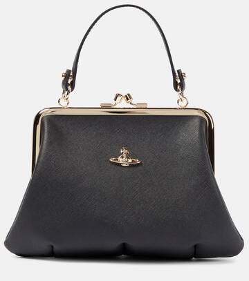 vivienne westwood granny small faux leather tote bag in black