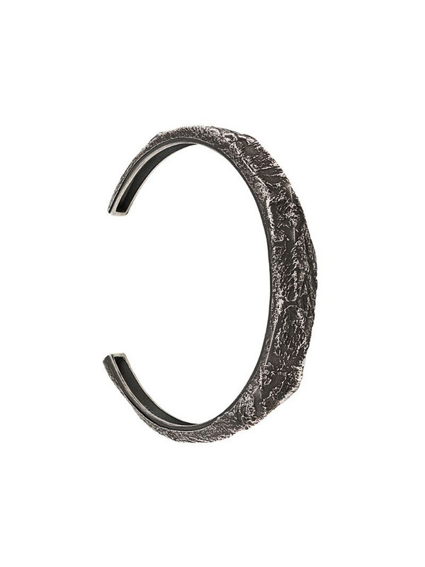 Nove25 hammered cuff bracelet in metallic