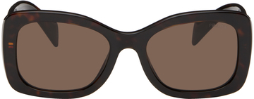 prada eyewear brown square sunglasses