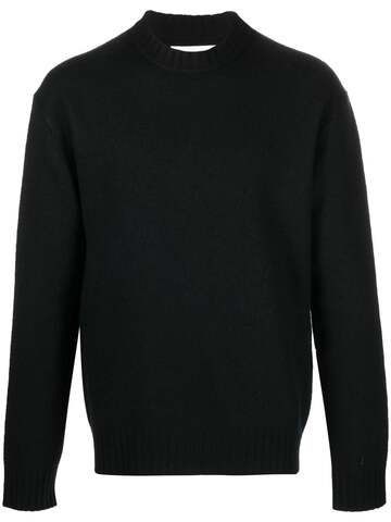 jil sander crew-neck pullover sweatshirt - black