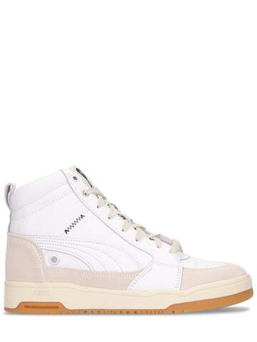 PUMA Ami Slipstream Midi Sneaker in white / beige