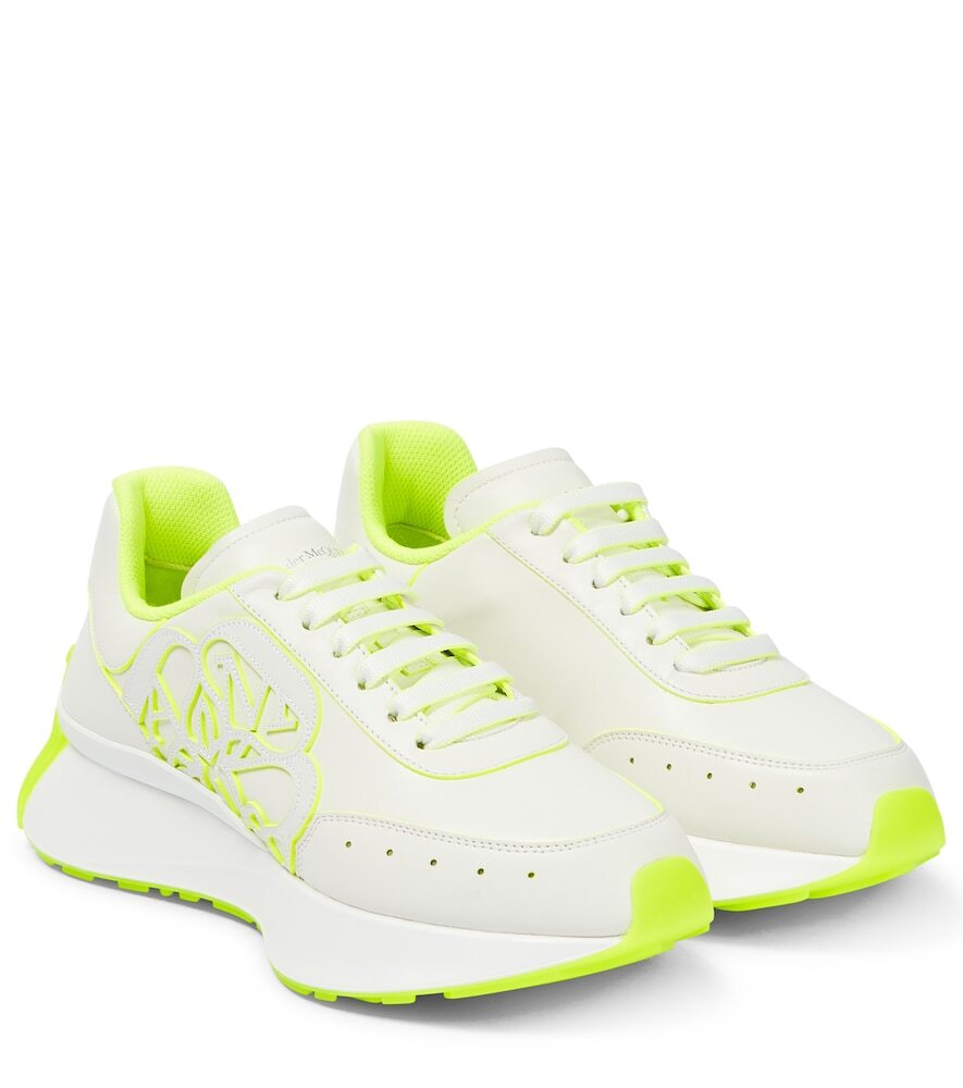 Alexander McQueen Sprint Runner leather sneakers in white
