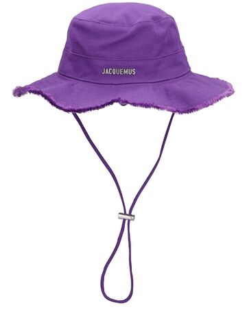 JACQUEMUS Le Bob Artichaut Logo Hat in purple