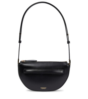 Burberry Olympia Mini leather shoulder bag in black
