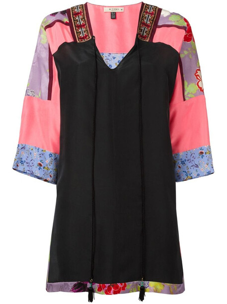 Etro panelled tunic in black