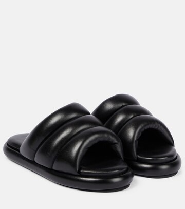 proenza schouler padded leather slides in black