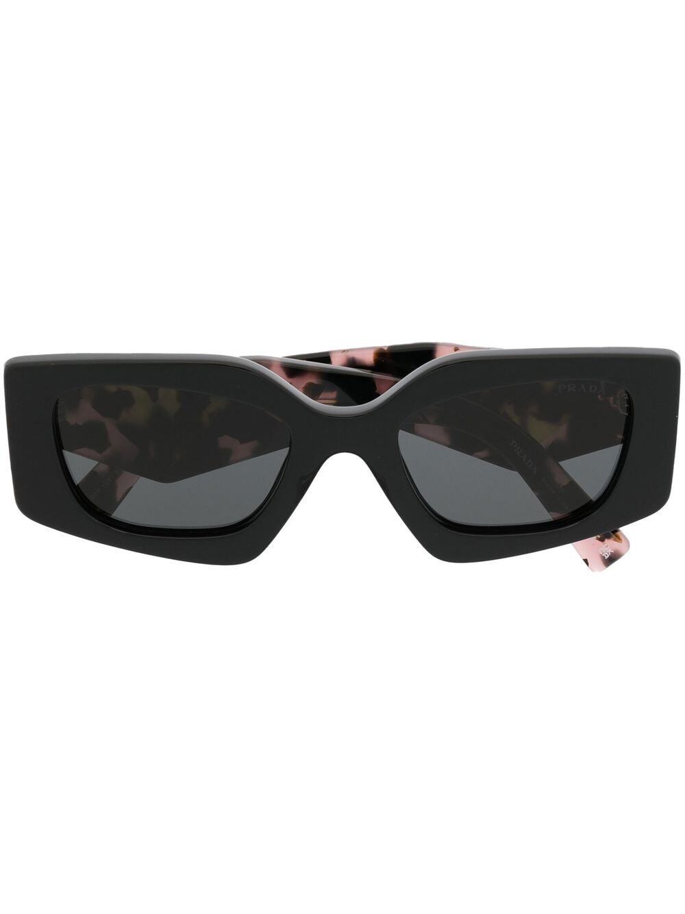Prada Eyewear leopard print tinted sunglasses - Black