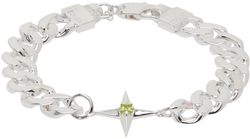 stolen girlfriends club silver olivine star spike bracelet