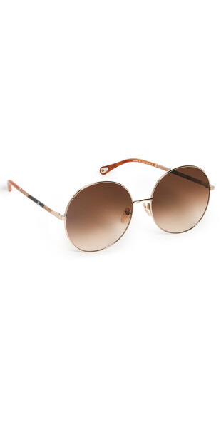 Chloe Ulys Sunglasses in brown / gold