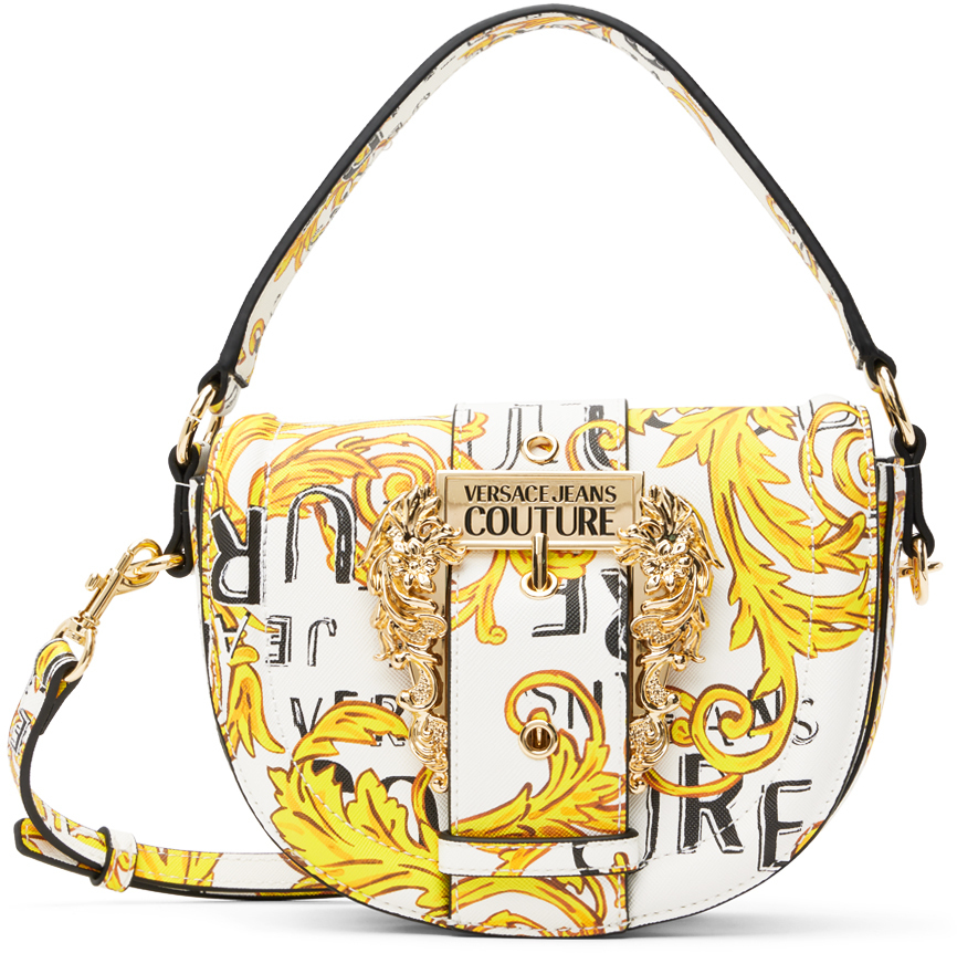 Versace Jeans Couture White & Gold Couture I Bag