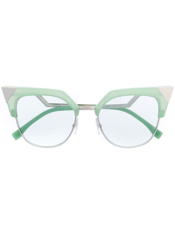 Fendi Eyewear cat eye frame sunglasses in green
