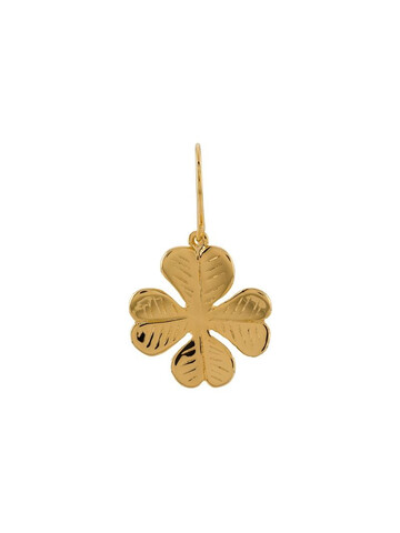 Aurelie Bidermann four-leaf clover pendant earrings in gold