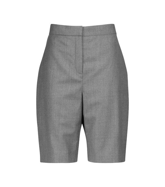 Balmain Tailored wool shorts in grey