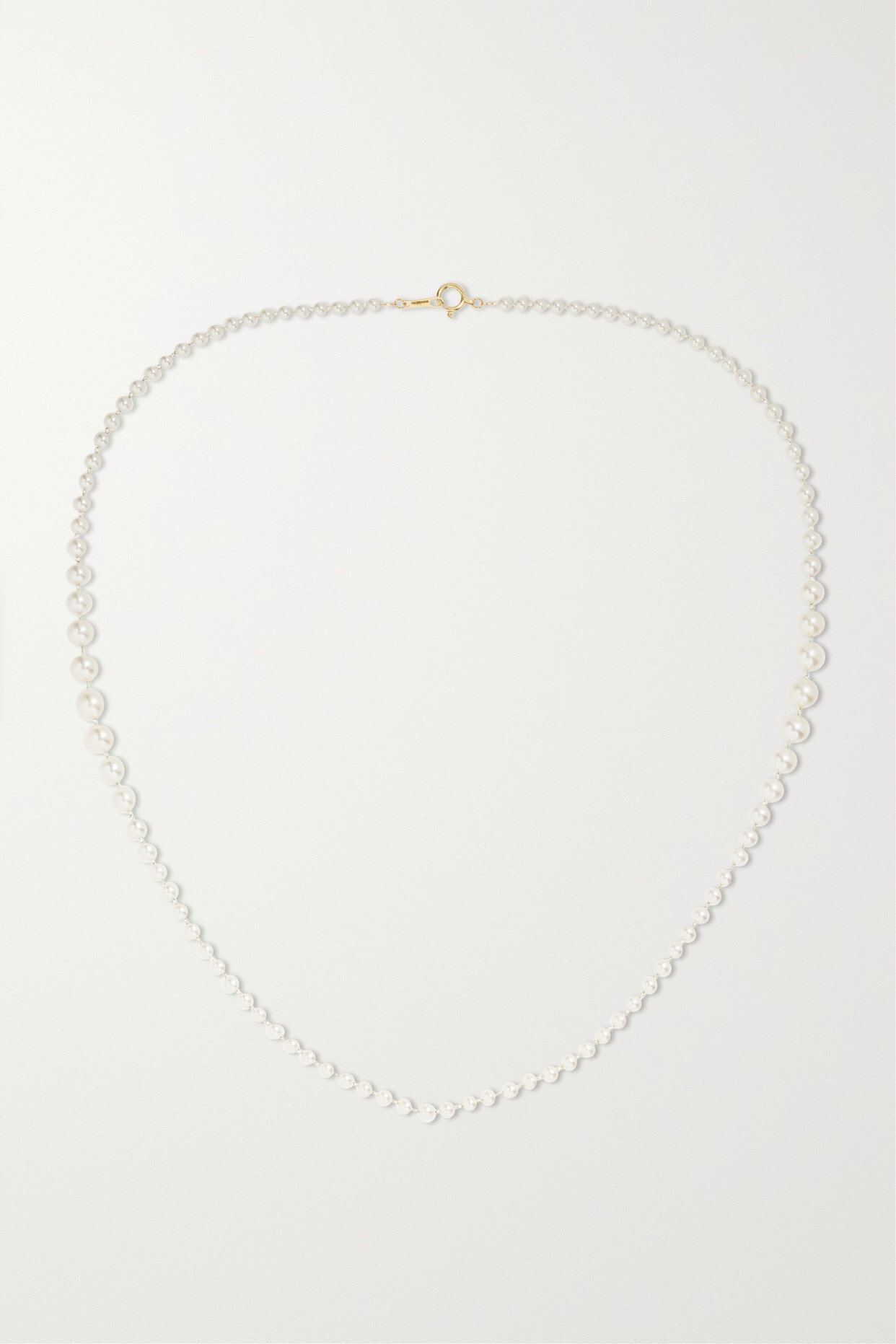 Mizuki - 14-karat Gold Pearl Necklace - one size