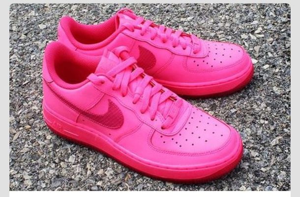 all hot pink air force ones