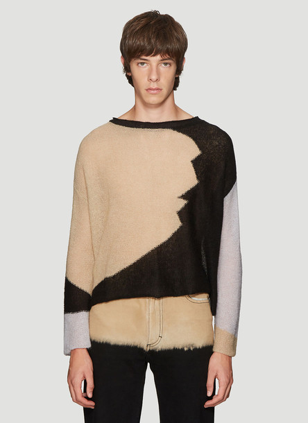 Eckhaus Latta Landscape Sweater in Grey size M - Wheretoget