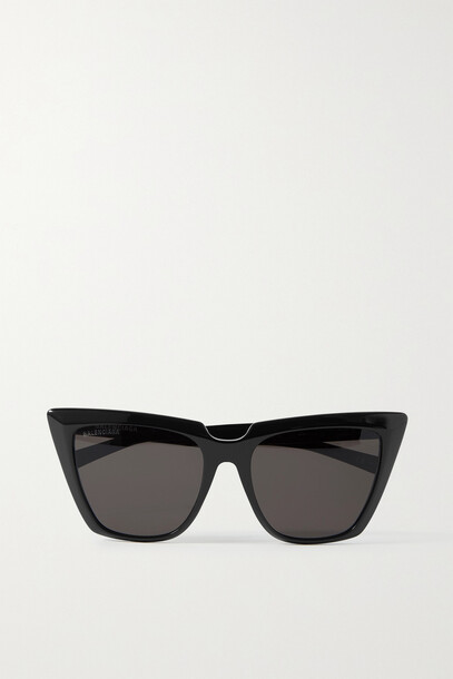 Balenciaga - Cat-eye Acetate Sunglasses - Black