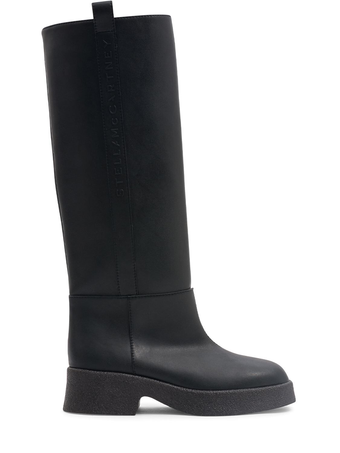 STELLA MCCARTNEY 40mm Skyla Faux Leather Tall Boots in black