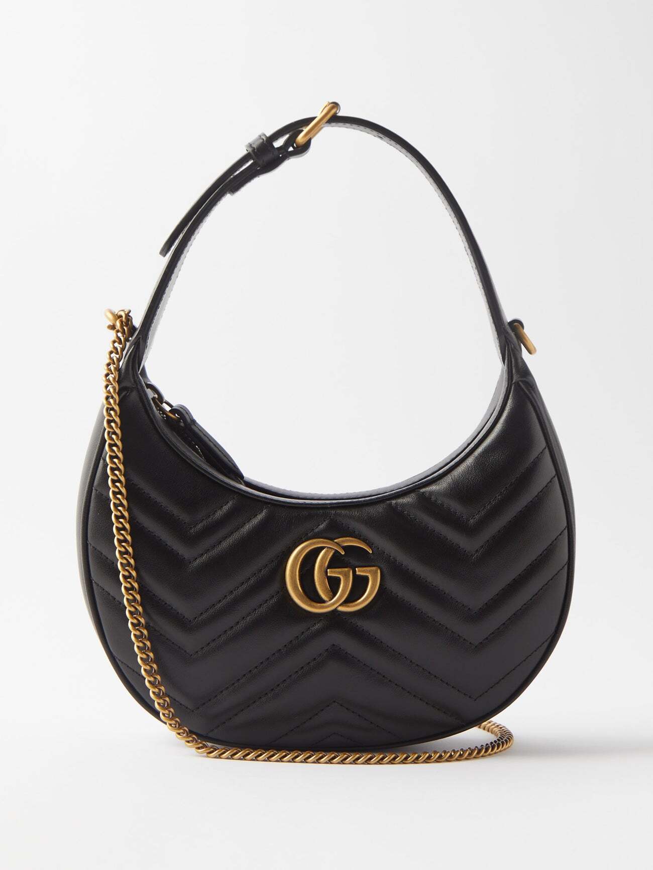 Gucci - GG Marmont 2.0 Mini Matelassé-leather Handbag - Womens - Black