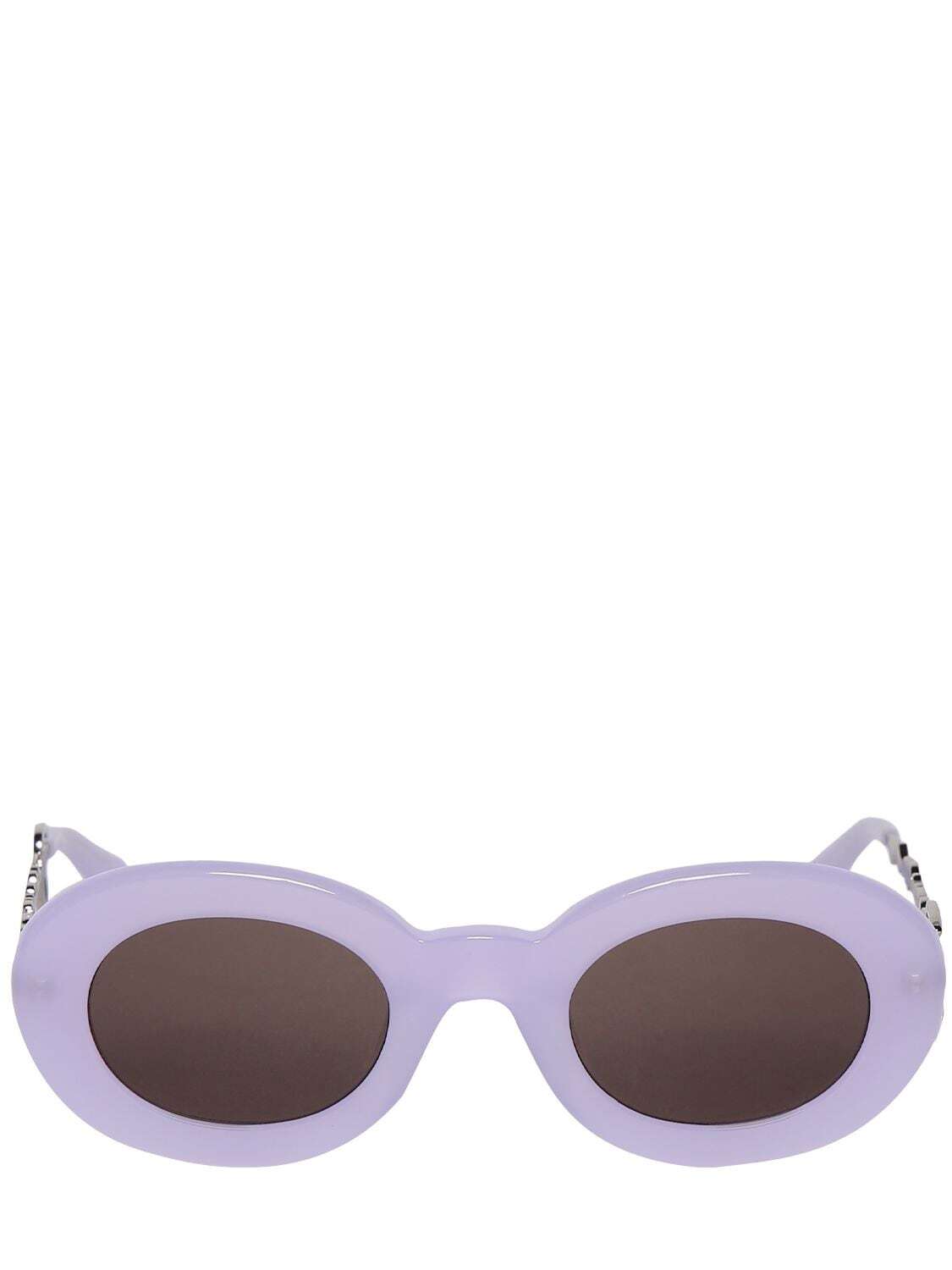 JACQUEMUS Les Lunettes Pralu Sunglasses in grey / purple