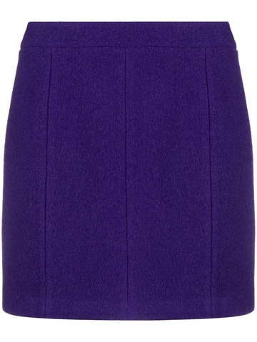 golden goose virgin wool mini skirt - purple