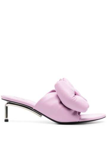 off-white allen bow-embellished 60mm mules - pink