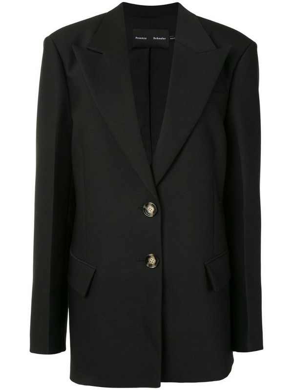 Proenza Schouler Slub Suiting blazer in black