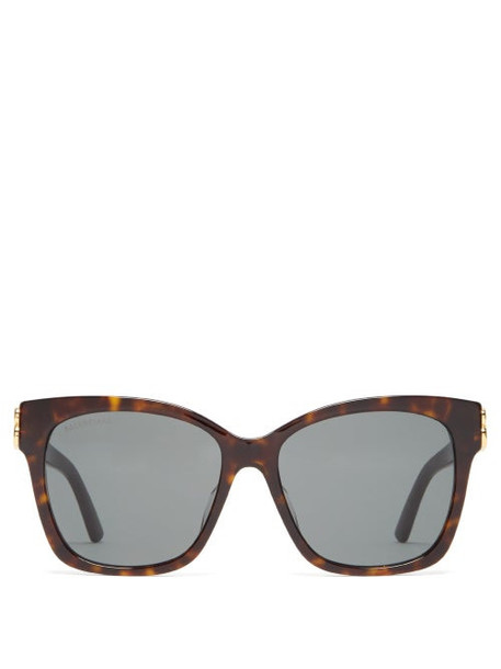 Balenciaga - Square Tortoiseshell-acetate Sunglasses - Womens - Tortoiseshell