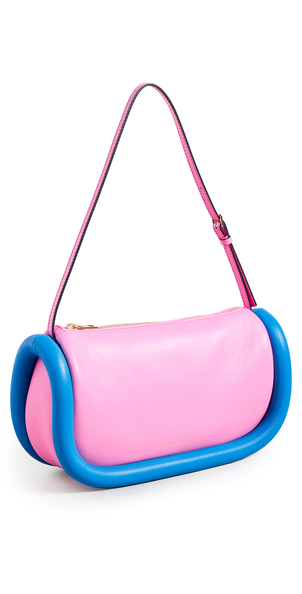 JW Anderson The Bumper Baguette Shoulder Bag in blue / pink