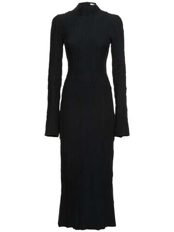 INTERIOR The Locasia Cotton Jersey Long Dress in black