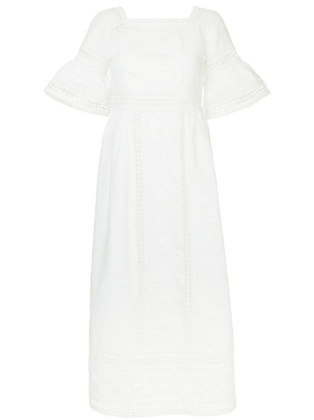 Talitha Sarafina lace insert dress in white