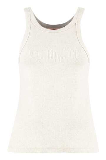 Mother Cotton Tank Top in grey