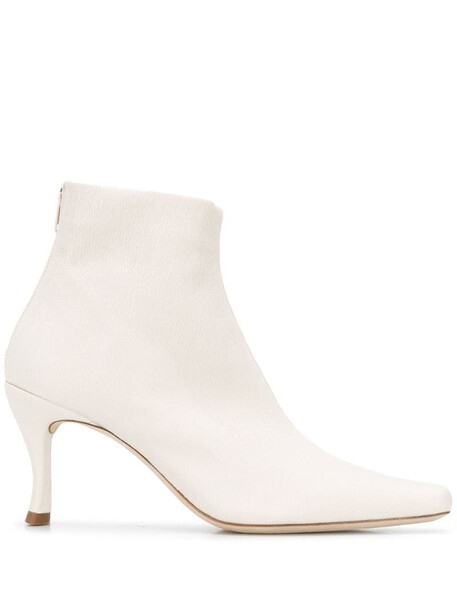 BY FAR heeled ankle boots in neutrals