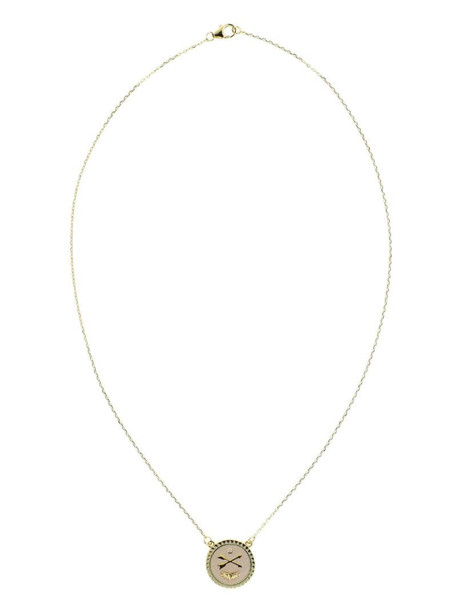 Foundrae 18kt yellow gold Passion diamond medallion necklace