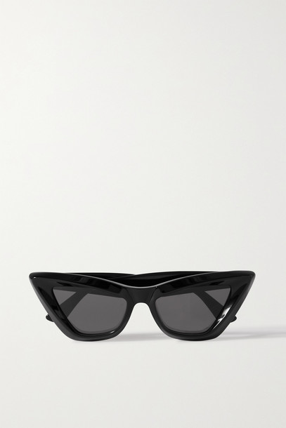 BOTTEGA VENETA - Cat-eye Acetate Sunglasses - Black