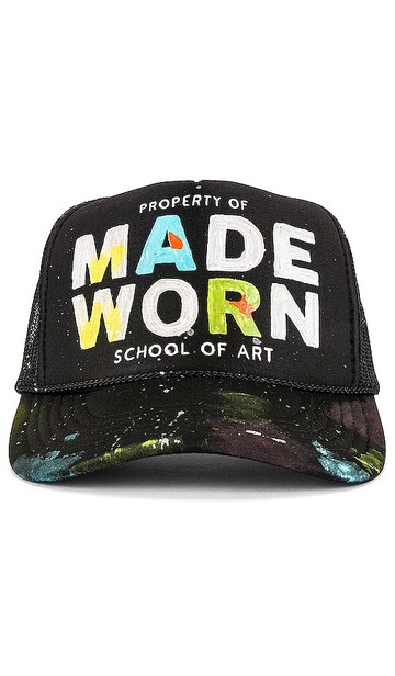 madeworn school of art trucker hat in black