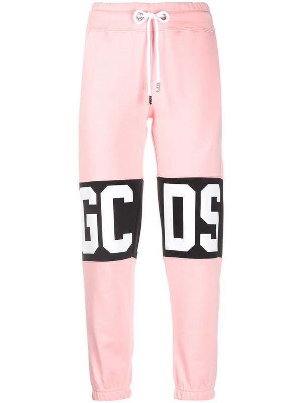 Gcds logo track pants in pink